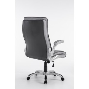 Sillón de oficina CRISTIANO, Gran Acolchado, Mecanismo Basculante, Uso diario 8h, En Negro