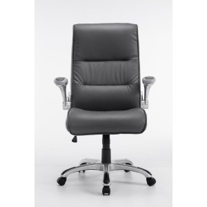 Sillón de oficina CRISTIANO, Gran Acolchado, Mecanismo Basculante, Uso diario 8h, En Negro