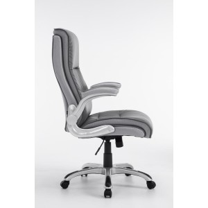 Sillón de oficina CRISTIANO, Gran Acolchado, Mecanismo Basculante, Uso diario 8h, En Negro