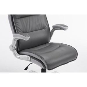 Sillón de oficina CRISTIANO, Gran Acolchado, Mecanismo Basculante, Uso diario 8h, En Negro