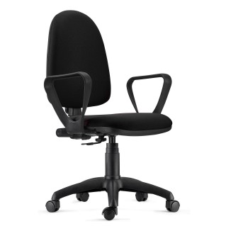 Silla de Oficina ANDREA en Tela color Negro