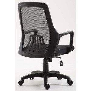 Silla de Oficina CLIVEN, soporte lumbar, en negro