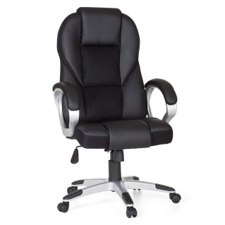 Silla Gaming ELIU en Piel y Malla Negra