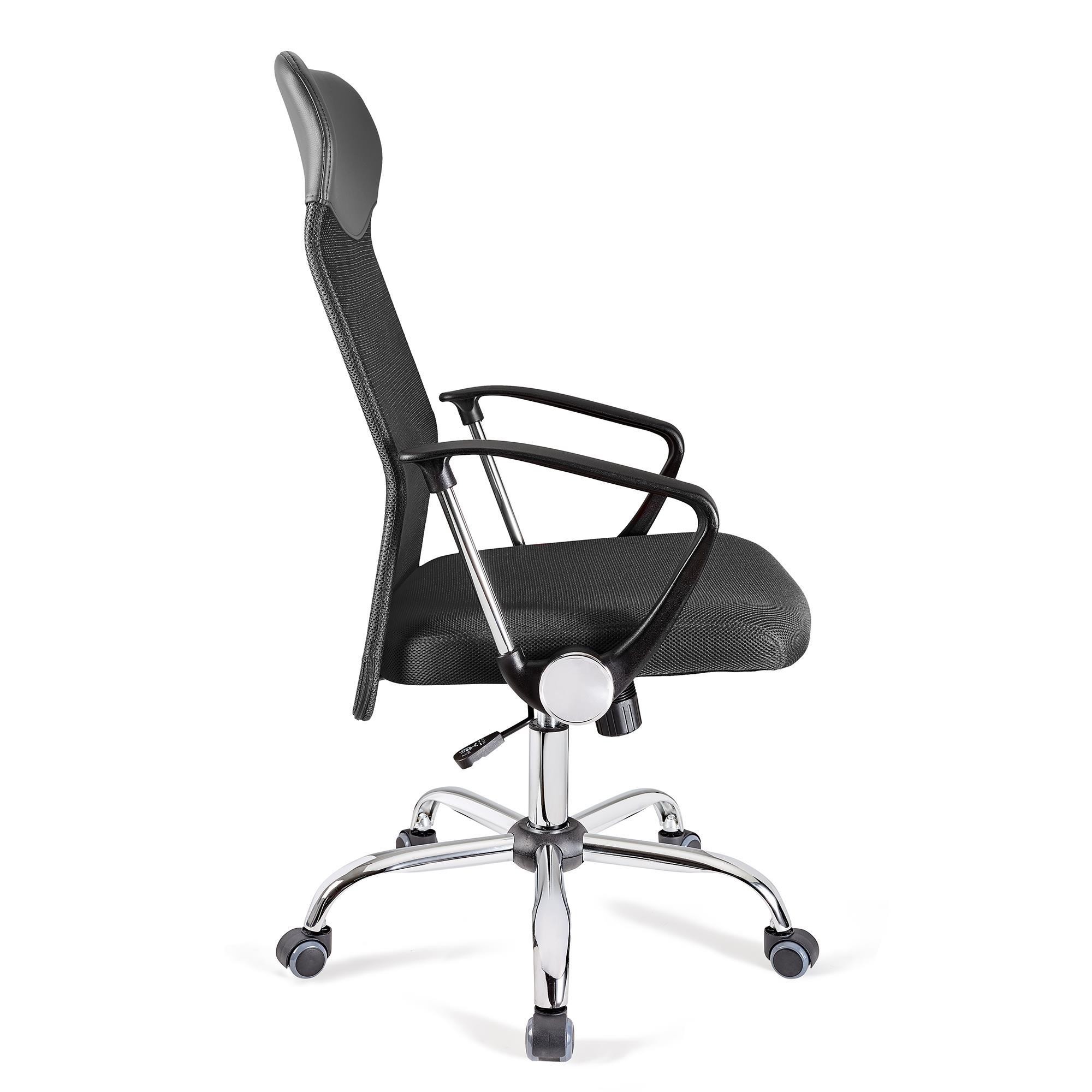 Silla de Oficina ASPEN XL, Malla Transpirable, Asiento acolchado, Hasta 150 Kg, Color Negro