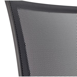 Silla de oficina PANDORA PLUS PIEL, gran acolchado, respaldo en malla, color negro