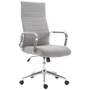 Silla de Oficina KOLMU TELA, base de metal, en negro