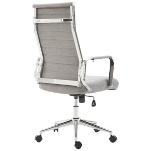 Silla de Oficina KOLMU TELA, base de metal, en negro