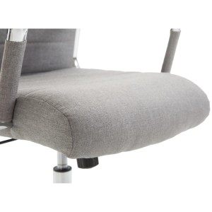 Silla de Oficina KOLMU TELA, base de metal, en negro