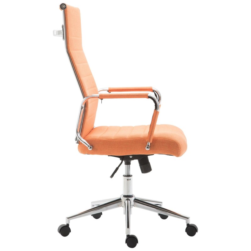 Silla de Oficina KOLMU TELA, base de metal, en negro