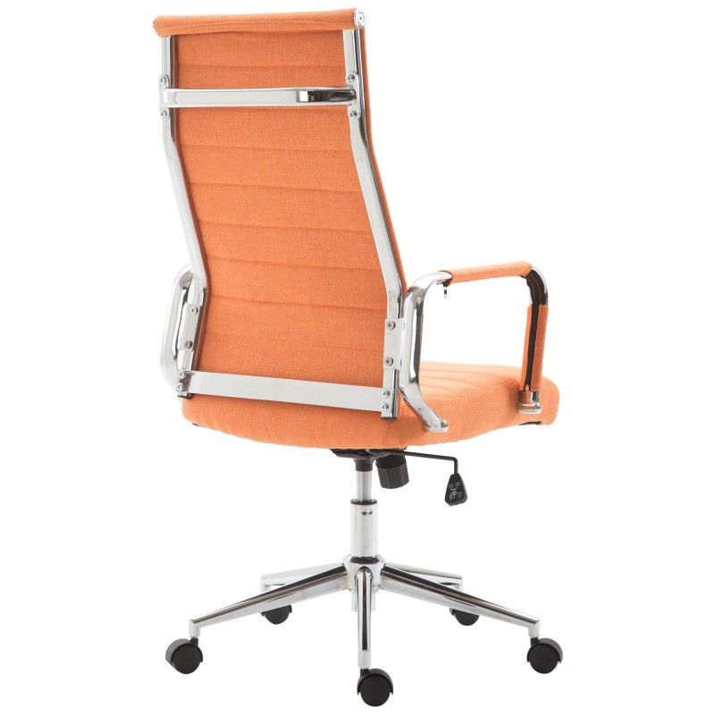 Silla de Oficina KOLMU TELA, base de metal, en negro