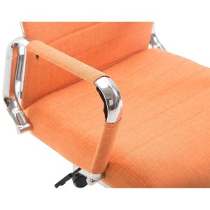 Silla de Oficina KOLMU TELA, base de metal, en negro