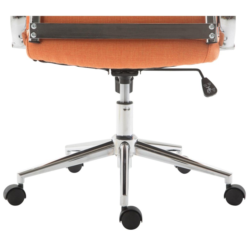 Silla de Oficina KOLMU TELA, base de metal, en negro