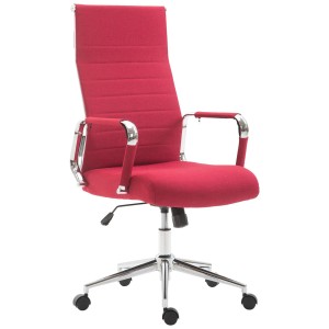 Silla de Oficina KOLMU TELA, base de metal, en negro