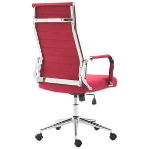 Silla de Oficina KOLMU TELA, base de metal, en negro