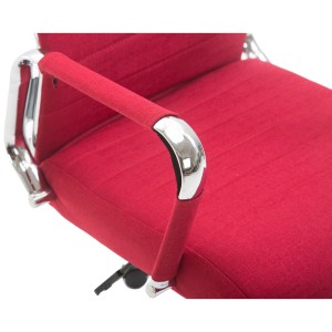 Silla de Oficina KOLMU TELA, base de metal, en negro