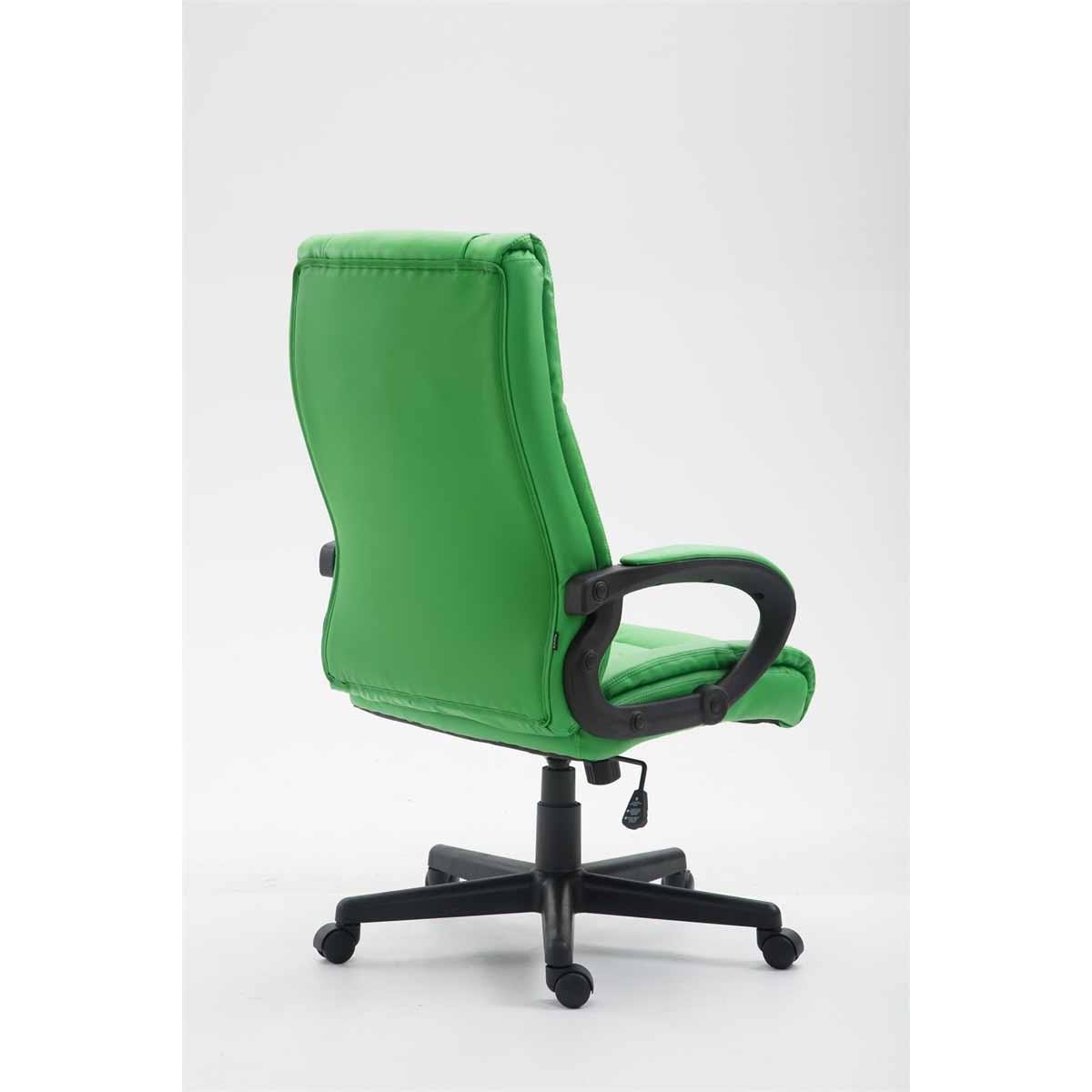 Sillón de oficina NINA PIEL, Gran Acolchado, Diseño Elegante, En Piel Color Negro