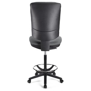 Taburete de oficina ATLAS SIN BRAZOS en tela color negro