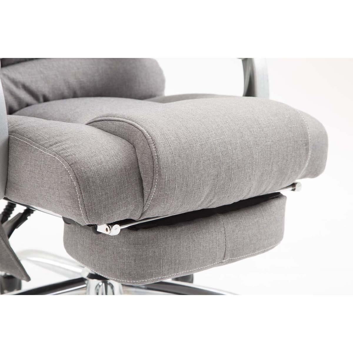 Sillón de Oficina COMODITY MASAJE TELA, Reposapiés Extensible, Función Masaje, en color Negro