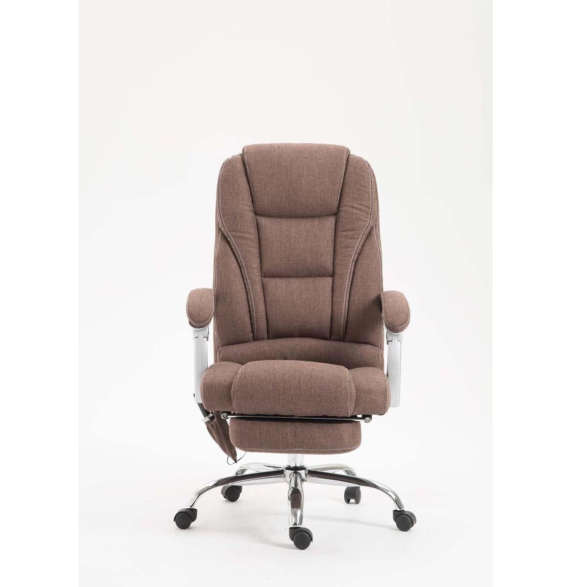 Sillón de Oficina COMODITY MASAJE TELA, Reposapiés Extensible, Función Masaje, en color Negro