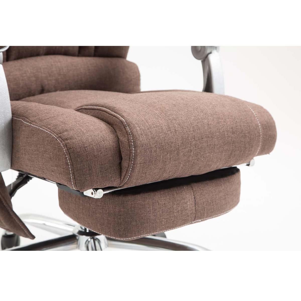 Sillón de Oficina COMODITY MASAJE TELA, Reposapiés Extensible, Función Masaje, en color Negro