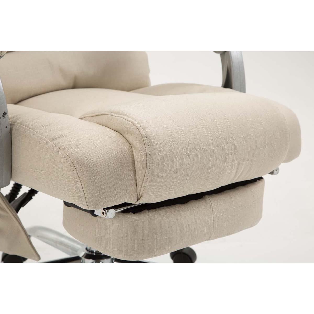 Sillón de Oficina COMODITY MASAJE TELA, Reposapiés Extensible, Función Masaje, en color Negro