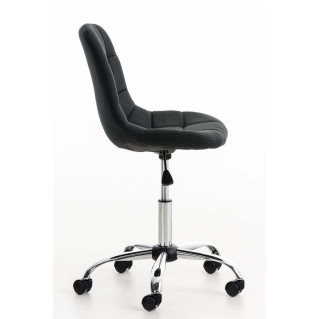 Silla de oficina EMILY en tela negra 2