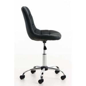 Silla de oficina EMILY en tela negra