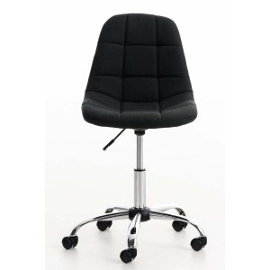 Silla de oficina EMILY en tela negra