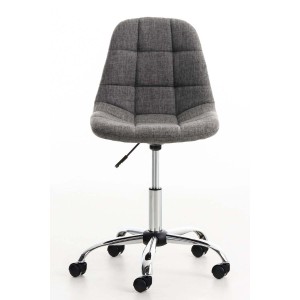Silla de oficina EMILY en tela negra