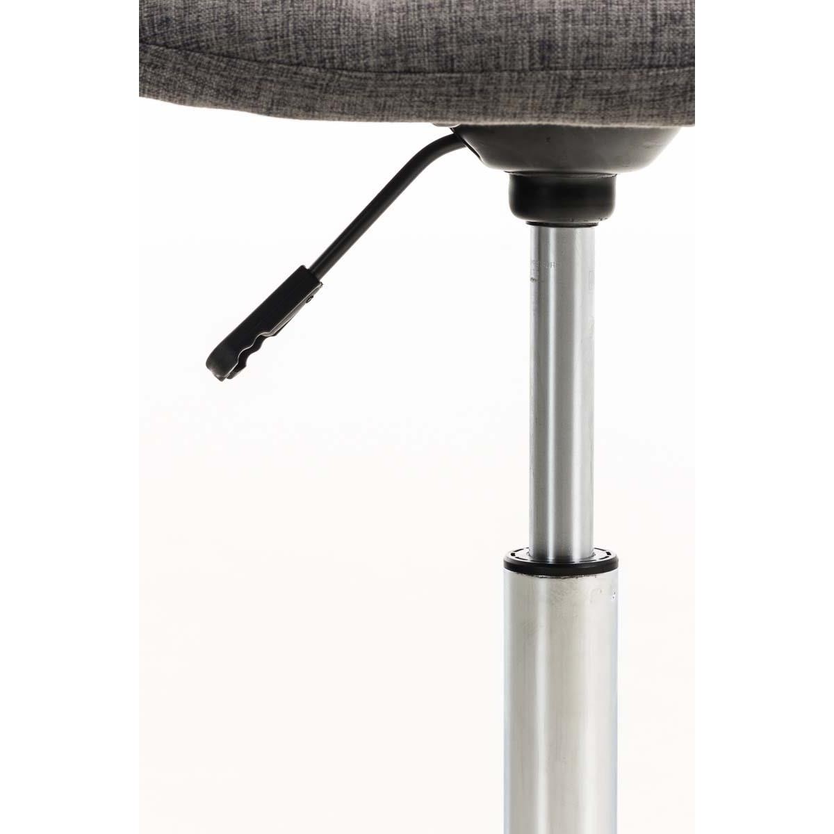 Silla de Oficina EMILY, Estructura Metálica, Diseño Exclusivo, en Tela Color Negro