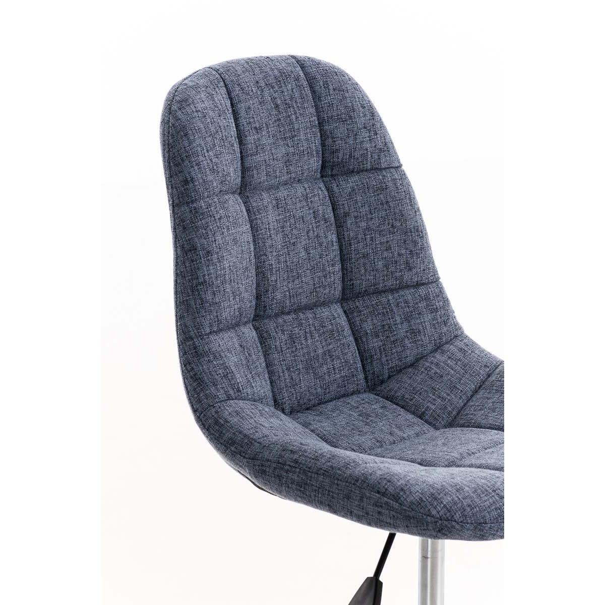 Silla de Oficina EMILY, Estructura Metálica, Diseño Exclusivo, en Tela Color Negro