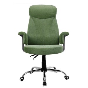 Silla de oficina KIRA, en terciopelo negro
