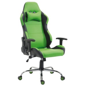 Silla Gaming ROSBY, Diseño Deportivo y Gran Comodidad, en Piel, Color Negro