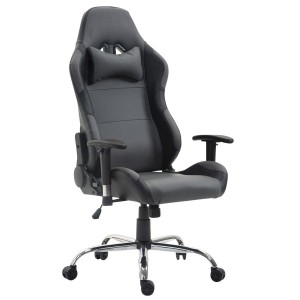 Silla Gaming ROSBY, Diseño Deportivo y Gran Comodidad, en Piel, Color Negro