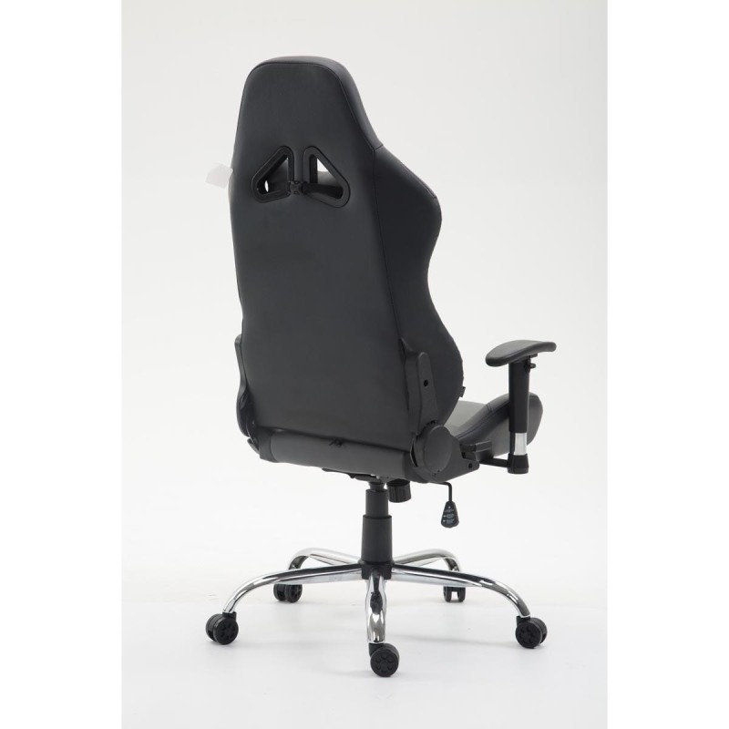 Silla Gaming ROSBY, Diseño Deportivo y Gran Comodidad, en Piel, Color Negro