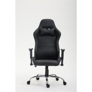Silla Gaming ROSBY, Diseño Deportivo y Gran Comodidad, en Piel, Color Negro 2