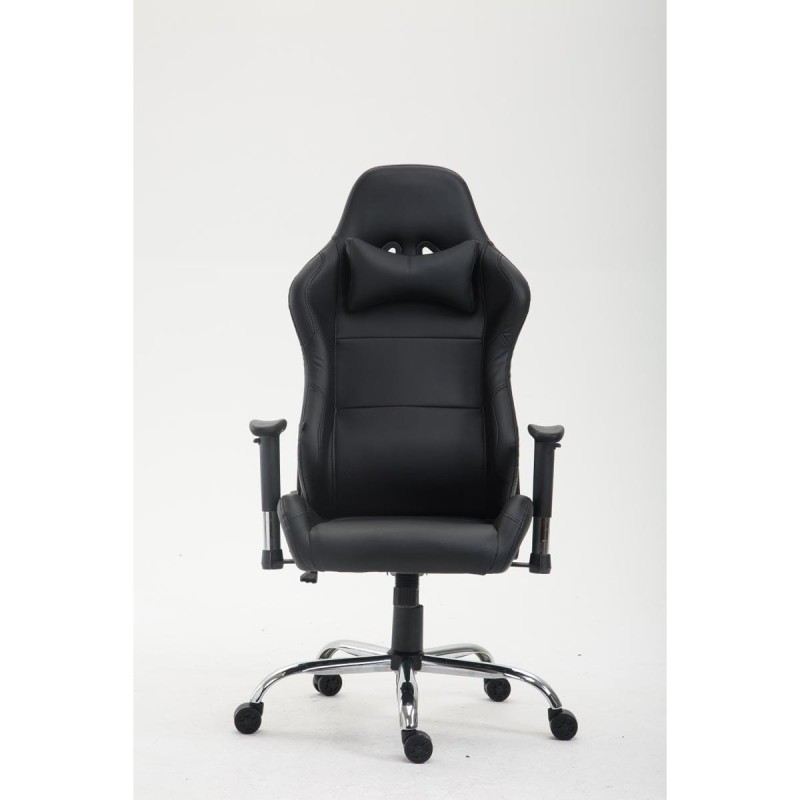 Silla Gaming ROSBY, Diseño Deportivo y Gran Comodidad, en Piel, Color Negro
