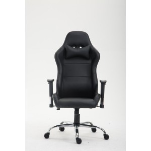 Silla Gaming ROSBY, Diseño Deportivo y Gran Comodidad, en Piel, Color Negro