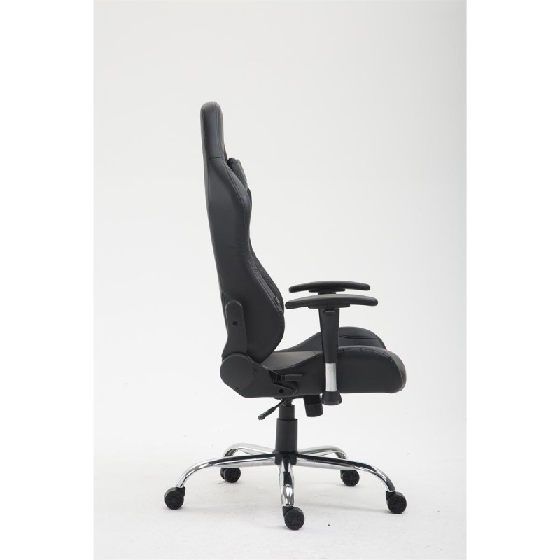 Silla Gaming ROSBY, Diseño Deportivo y Gran Comodidad, en Piel, Color Negro