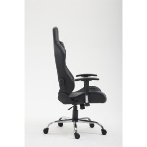 Silla Gaming ROSBY, Diseño Deportivo y Gran Comodidad, en Piel, Color Negro