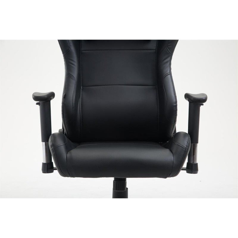 Silla Gaming ROSBY, Diseño Deportivo y Gran Comodidad, en Piel, Color Negro