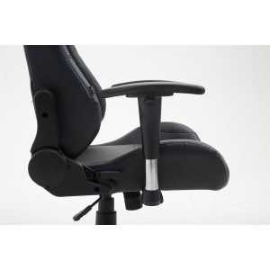 Silla Gaming ROSBY, Diseño Deportivo y Gran Comodidad, en Piel, Color Negro