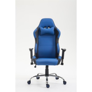 Silla Gaming ROSBY, Diseño Deportivo y Gran Comodidad, en Piel, Color Negro