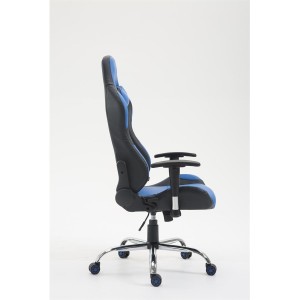 Silla Gaming ROSBY, Diseño Deportivo y Gran Comodidad, en Piel, Color Negro