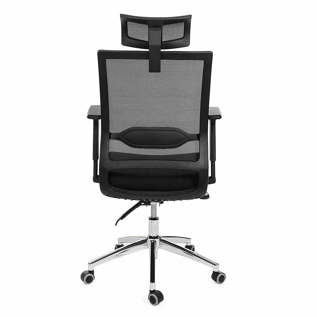 Silla Ergonómica BALA, Reposacabezas Ajustable, Soporte Lumbar, Malla Transpirable, Negro