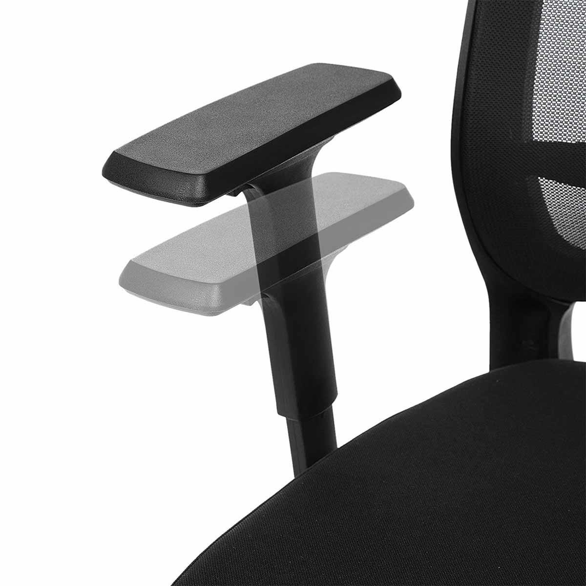 Silla Ergonómica BALA, Reposacabezas Ajustable, Soporte Lumbar, Malla Transpirable, Negro
