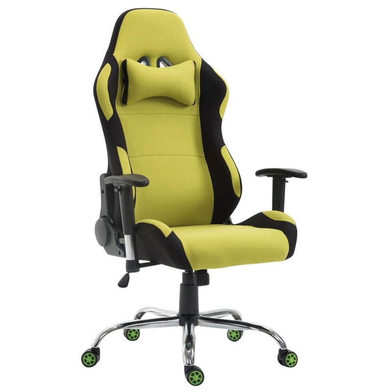 Silla Gaming ROSBY TELA, Diseño Deportivo y Gran Comodidad, Color Negro
