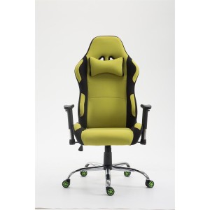 Silla Gaming ROSBY TELA, Diseño Deportivo y Gran Comodidad, Color Negro
