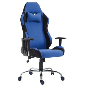 Silla Gaming ROSBY TELA, Diseño Deportivo y Gran Comodidad, Color Negro