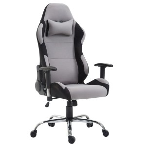 Silla Gaming ROSBY TELA, Diseño Deportivo y Gran Comodidad, Color Negro
